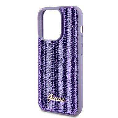 Coque pour iPhone 14 Pro Antichocs Souple Motif Sequins Violet