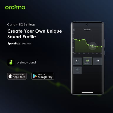 oraimo SpaceBox – Altavoz Bluetooth 5.4, 8W, autonomía 30h, luces LED personalizables, modos Bluetooth y tarjeta MicroSD