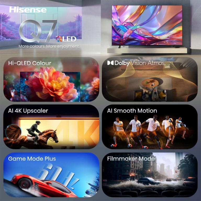 Hisense 43Q7S 43 4K Ultra HD Smart TV Wifi - vue 4
