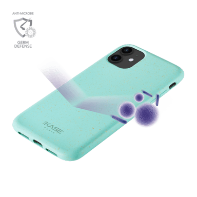 Coque antibactérienne vegan bio 100 % zéro déchet pour Apple iPhone 11, Vert Brumeux