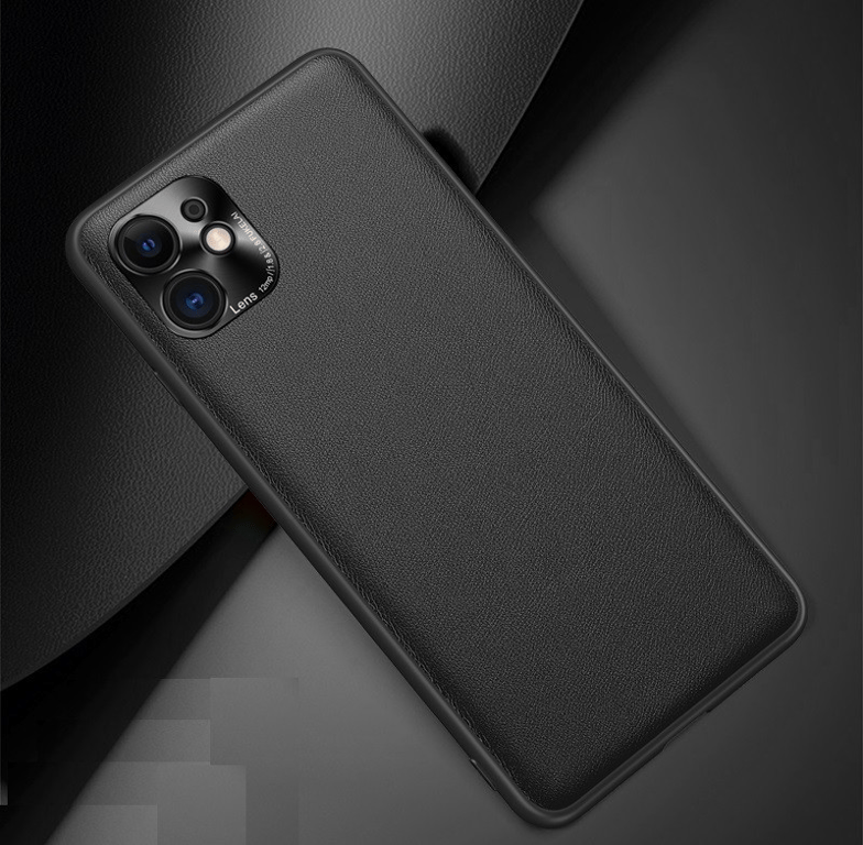 Coque Simili Cuir pour HUAWEI P50 Pro Fine Elegante Protege Cameras (NOIR)