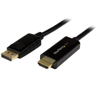 StarTech.com Cavo da DisplayPort a HDMI 5m - 4K 30Hz - Adattatore da DP a HDMI - Convertitore da DP 1.2 a monitor HDMI - Connettore di blocco DP - Cavo passivo da DP a HDMI