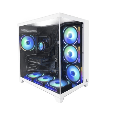 PC Gamer Nitropc Extrême - AMD Ryzen 5 7600X, RX 9060 XT 16Go, RAM 16Go, M.2 1TB, Win11Pro, WiFi, Blanc