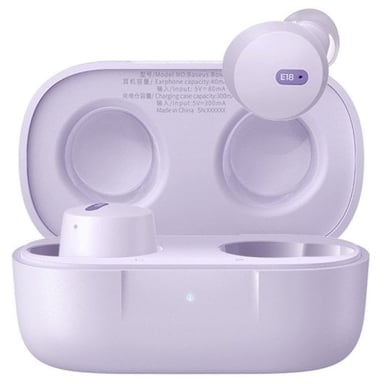 Baseus Bowie E18 True Wireless Auriculares Inalámbricos con Cancelación de Ruido Negros