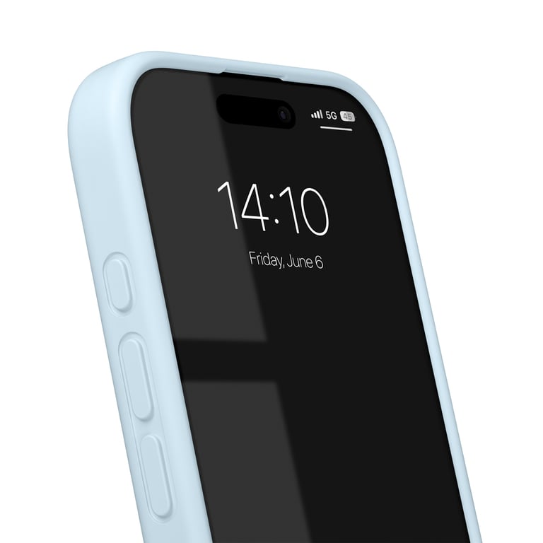 iDeal of Sweden Coque en silicone avec MagSafe pour Apple iPhone 17 - Light Blue - Neuf