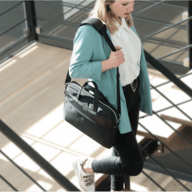 Bolsa para portátil de 11-14'', bandolera, bolsa de trabajo/viaje/negocios, material repelente al agua, compatible con Macbook Air/Pro de 13'', negro