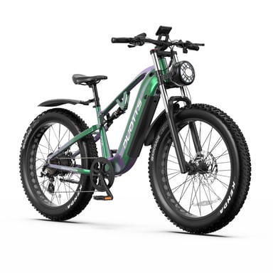 DUOTTS-E26 Bici elettrica 48V 20Ah Batteria Samsung Bici elettrica con cambio dinamico dei colori Potente motore Bafang Sistema di cambio SHIMANO a 8 velocità Bici elettrica da montagna