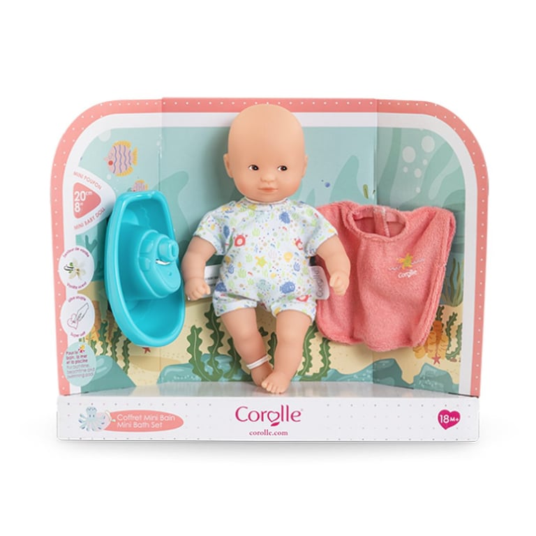 Coffret Poupon Mini Bain 20 cm - Neuf