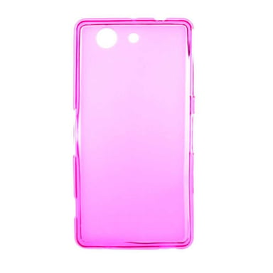 Coque silicone unie compatible Givré Rose Sony Xperia Z3 Compact