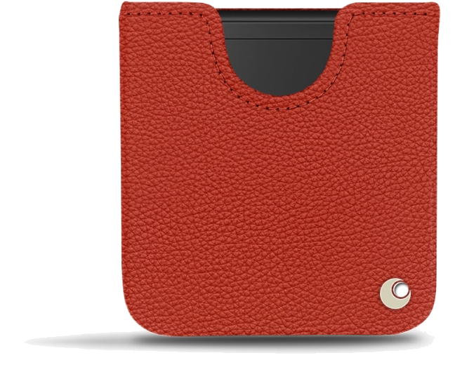 Pochette cuir Samsung Galaxy Z Flip - PochetteOrange