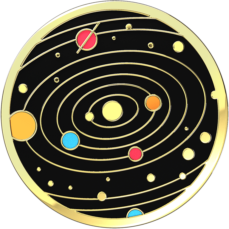 PopSockets Grip Enamel Solar Flare black