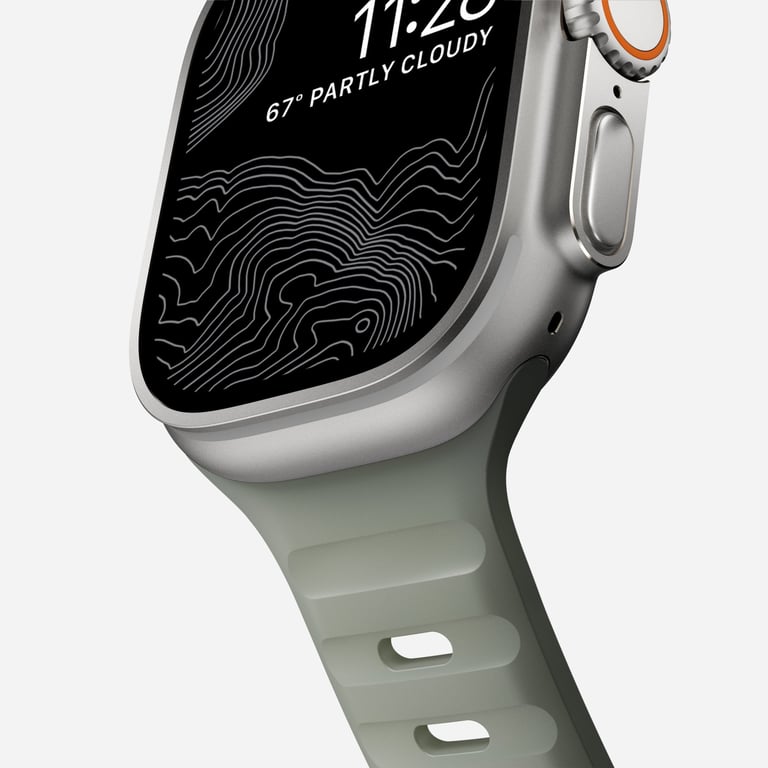 Nomad Sport Band Bande Gris Caoutchouc - Neuf