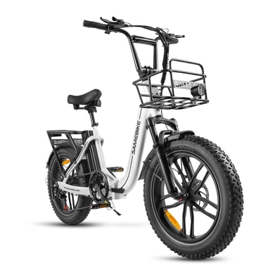 SAMEBIKE C05 Pro Bicicletta elettrica 20'' Fat Tire Step-Through E-Bike per donne Motore 500W Batteria 36V 13Ah