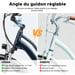 VéLo Électrique Urban 7 | Moteur 250W | Batterie 36V 12.8Ah | Pneus 700C*50C Pouces | Vitesse Max 25 km/h | Autonomie 70 km | Bleu