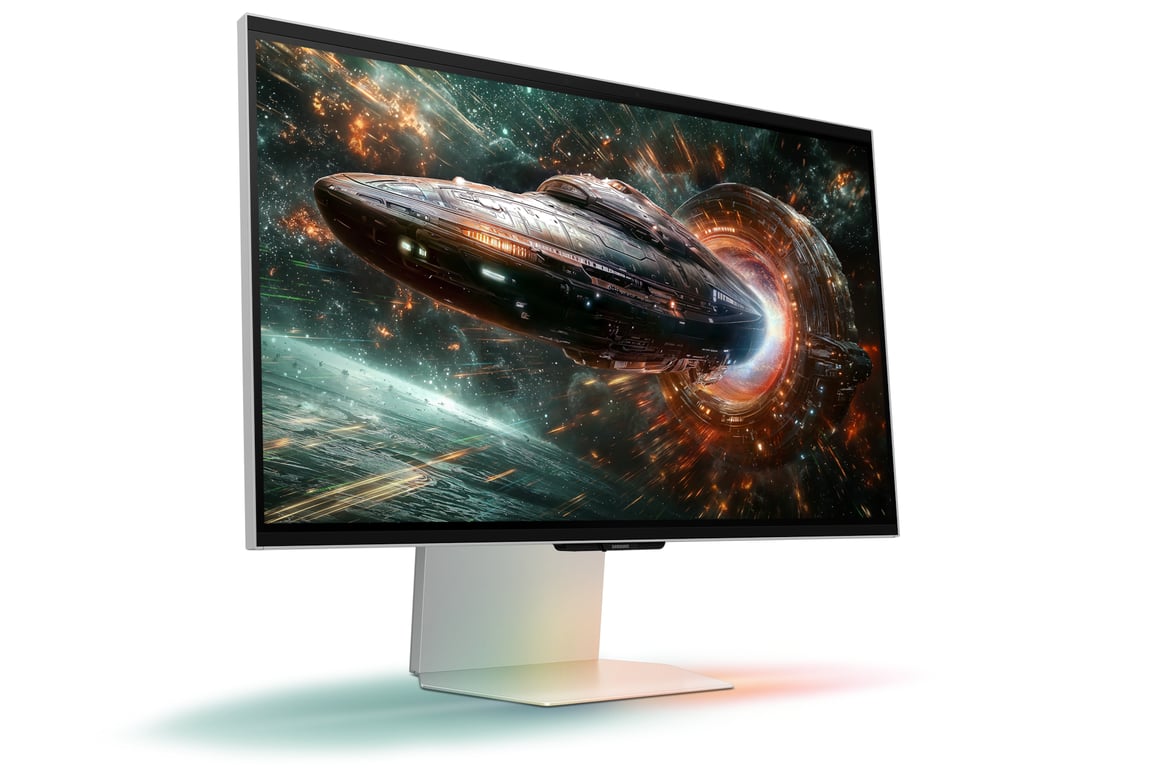 Samsung Écran PC Gaming 27 Odyssey 3D G90XF 4K UHD 165Hz Neuf - vue 3