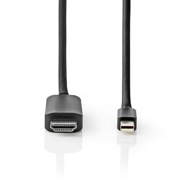 Nedis CCGB37604BK20 câble vidéo et adaptateur 2 m Mini DisplayPort HDMI Noir