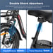 Bicicleta eléctrica plegable FAFREES F20 Max con batería LG de 48 V y 30 Ah y pantalla LCD - roja