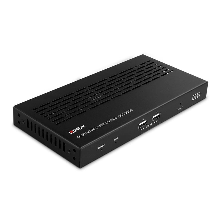 Lindy Système via IP HDMI 4K30 & USB Décodeur Neuf