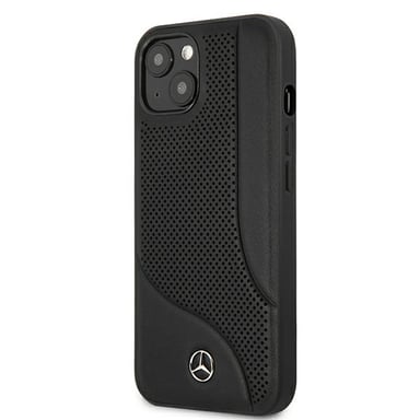 Funda Mercedes para iPhone 13 mini 5.4'' negro Piel perforada Area