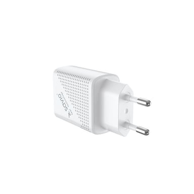 Savio LA-05 cargador de dispositivo móvil Smartphone Blanco Corriente alterna Carga rápida Interior