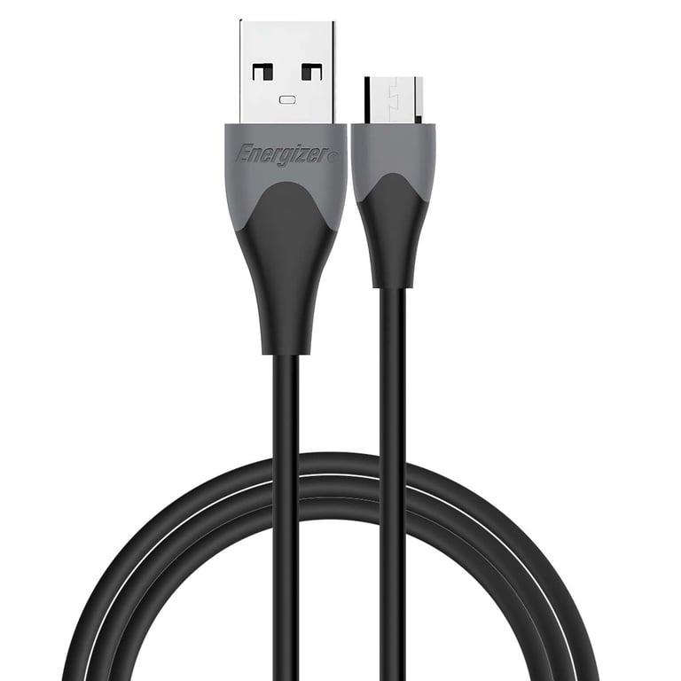 Câble USB-A vers Micro-USB 1.2m Smartphone Tablette Ultra Flexible Résistant Noir - Neuf