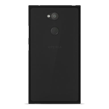 Coque silicone unie compatible Givré Noir Sony Xperia L2