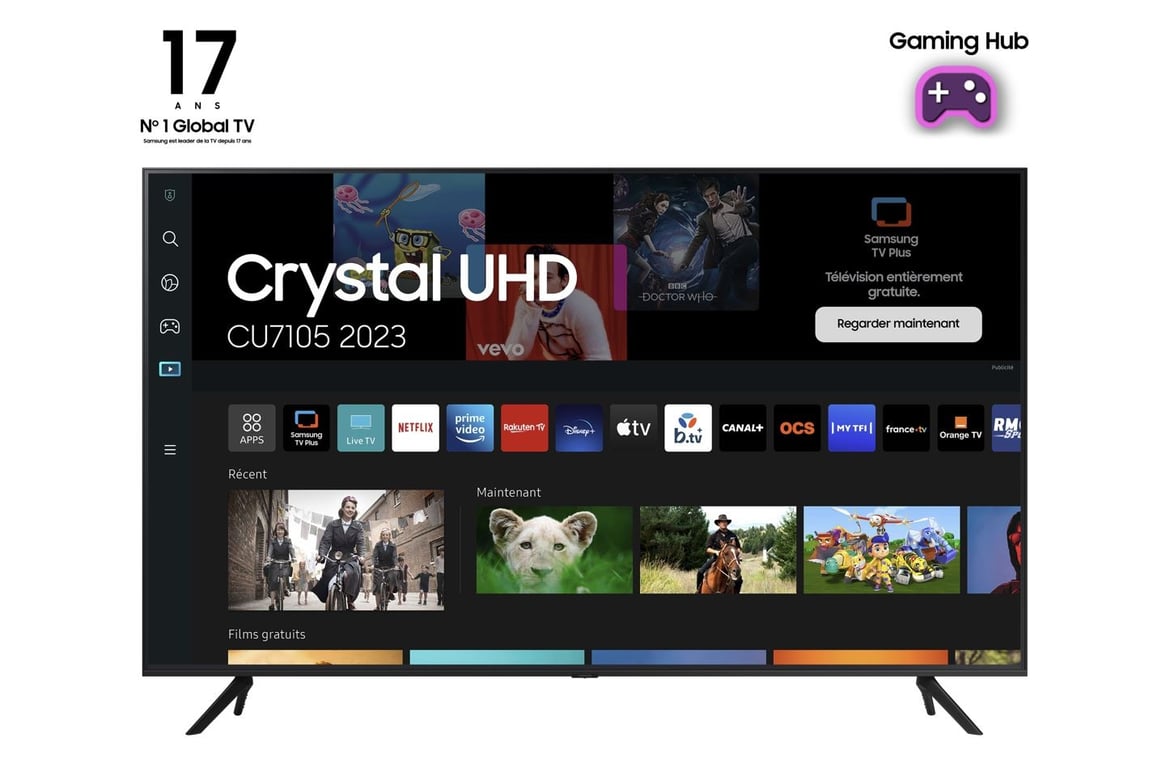 Samsung TU70CU7105 TV LCD LED 176 cm 70' TV Ultra HD 4K : 3840 x 2160