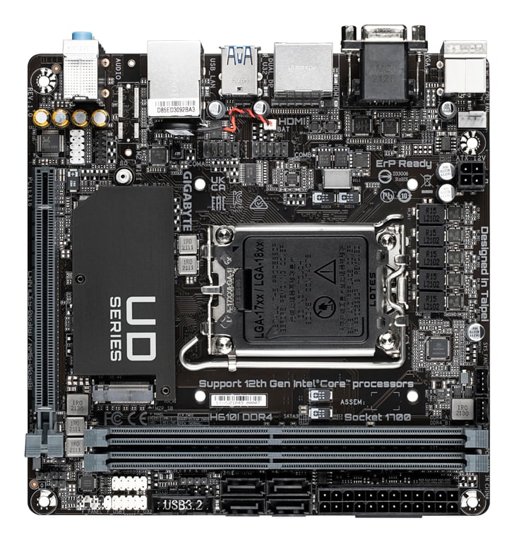 Gigabyte H610I DDR4 - vue 3