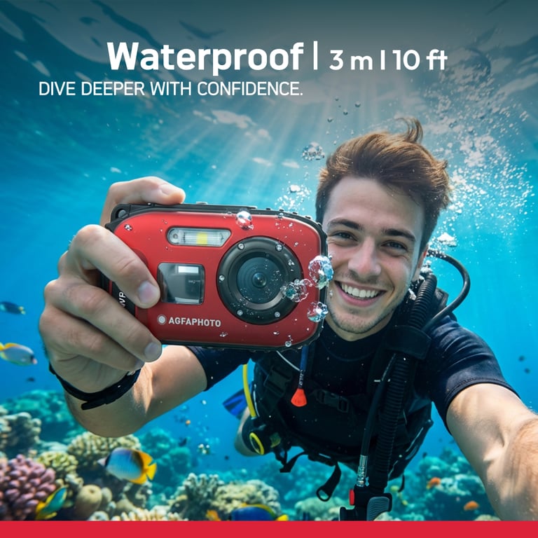 Appareil Photo Numérique Étanche AGFA PHOTO Realishot WP6000 – 18 MP Vidéo HD - vue 3