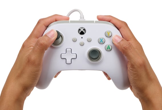 PowerA 1519365-02 mando y volante Blanco USB Gamepad Analógico PC, Xbox One, Xbox Series S, Xbox Series X