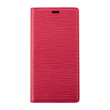 Diarycase 2.0 Funda tipo concha de piel auténtica con soporte magnético para Apple iPhone 12 Pro Max, Rojo Burdeos