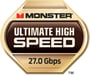 Cable HDMI Monster Black Platinum 3M - resolución 4K - para PC, cine en casa o estudio - vídeo HDR - 27 GBPS - velocidad relámpago - conectores de oro - Garantía de por vida