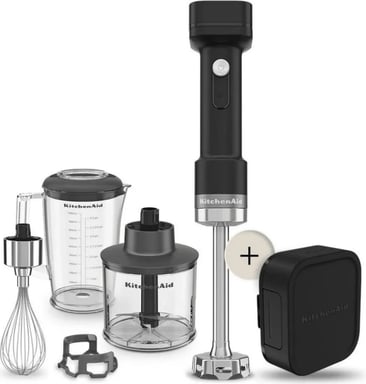 5KHBRV75BM - Frullatore a immersione KitchenAid con accessori, nero