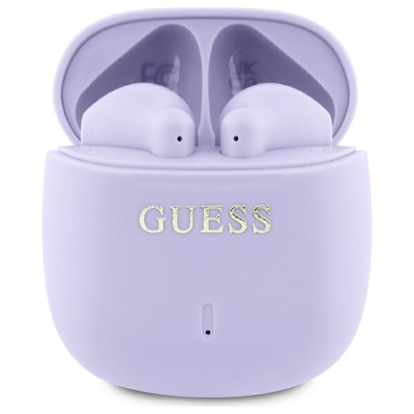 Casque sans fil TWS Guess Printed Classic Logo violet - Neuf