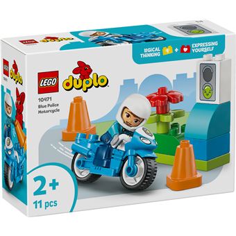 LEGO DUPLO Town 10471 Motocicletta della polizia blu