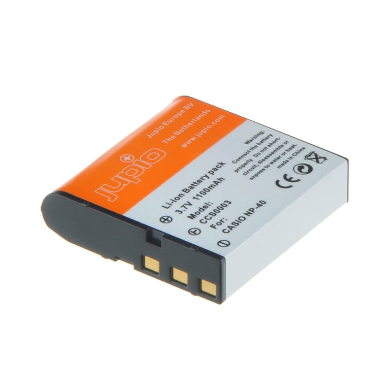JUPIO Batterie compatible avec CASIO NP 40 Neuf