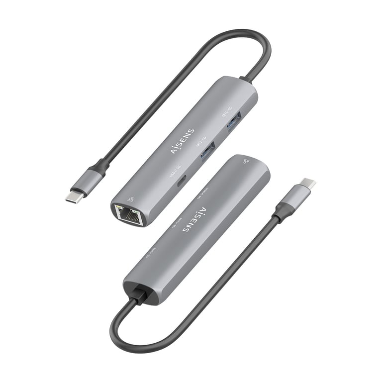 AISENS ASUC 4P039 GR station d'accueil Avec fil USB 3.2 Gen 1 3.1 Gen 1 Type C Neuf - vue 2
