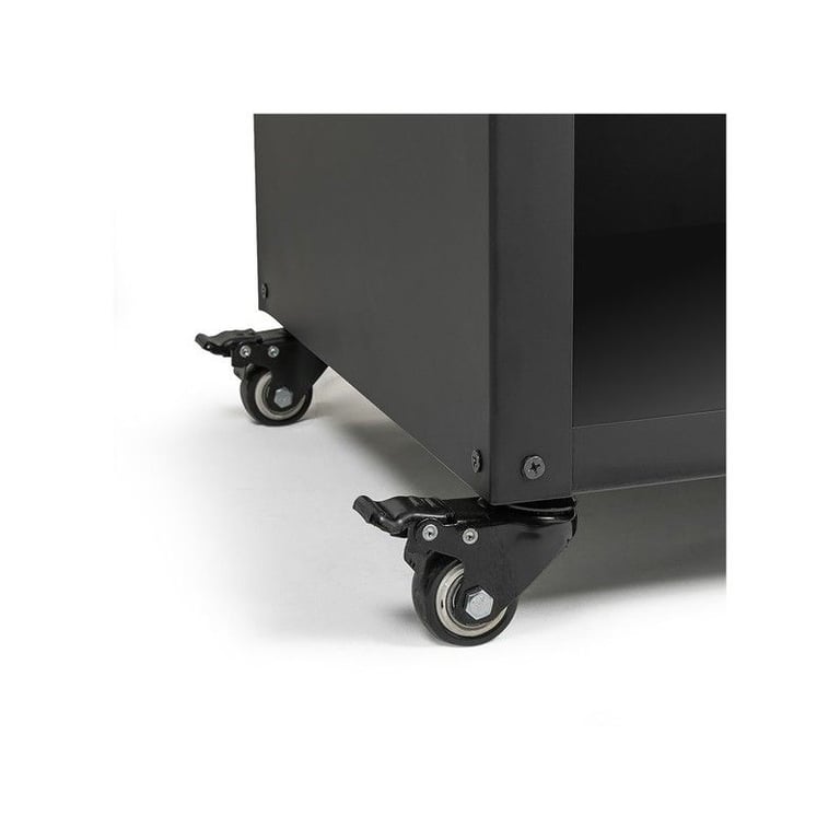 Brasero barbecue sur desserte LIVOO DOC329 3 en 1 Grille en fer chromé Hauteur 82 5 cm 4 roues Bois et - vue 7