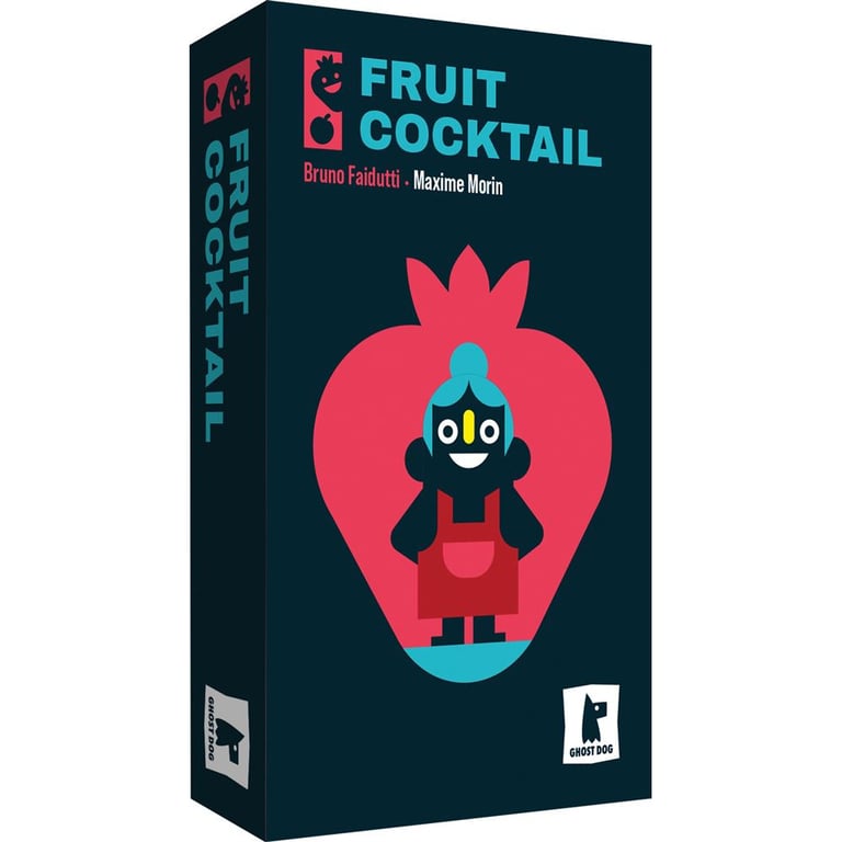 Jeu de cartes Fruit Cocktail Ghost Dog Feux Follets - Bluff et mémoire 2-4 joueurs 8+ Boîte bleu sarcelle/noir - Neuf