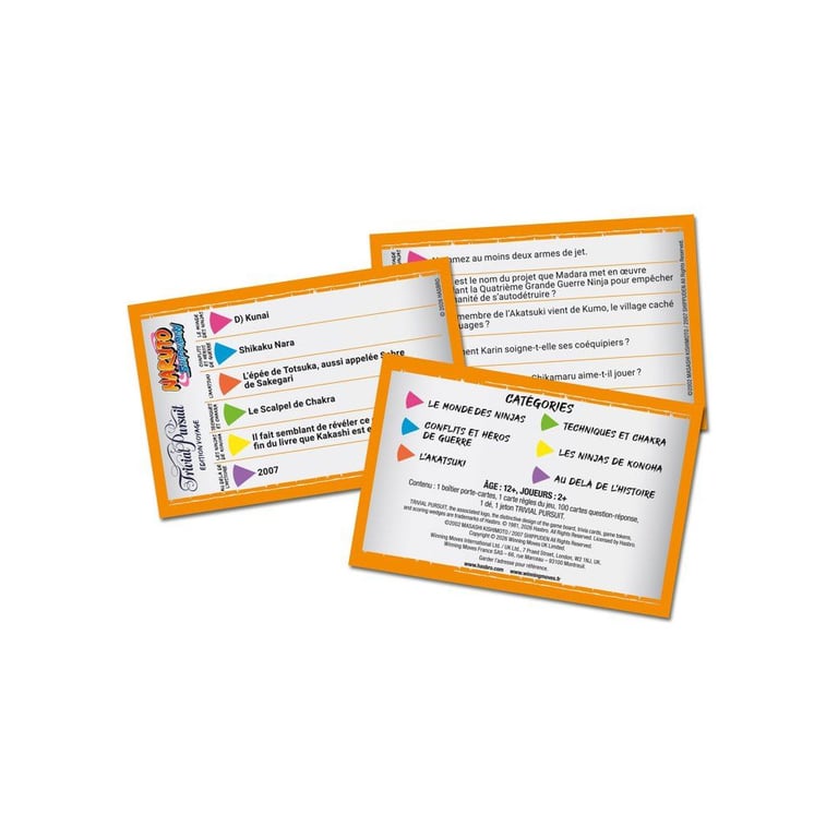 TRIVIAL PURSUIT VOYAGE Naruto Shippuden Jeu de société WINNING MOVES 2 joueurs minimum Dès - vue 3