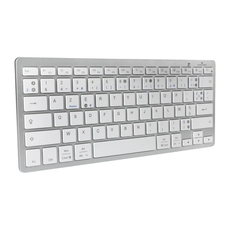 Clavier Sans Fil Bluestork KB Mini – Bluetooth 5.0, Double Layout PC/MAC, AZERTY - vue 4