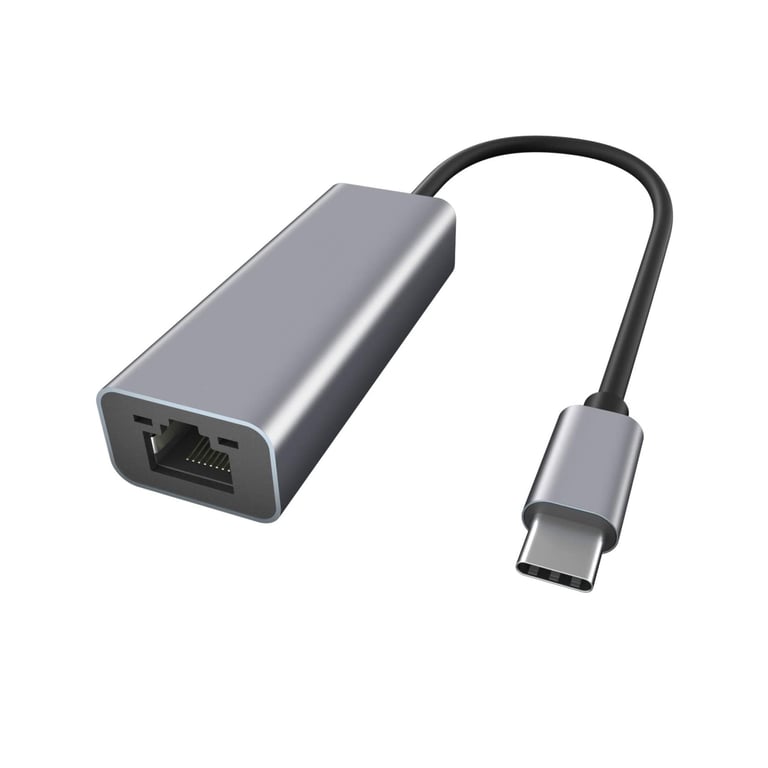 Adaptateur Ethernet USB C EWENT Gigabit 1000Mbps Compatible PCMaciPad Pro Aluminium - vue 1