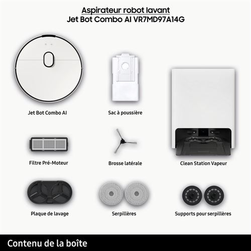 Aspirateur robot Jet Bot Combo AI VR7MD97A14G - vue 3