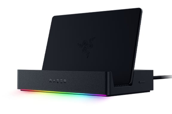 Razer RC21-02310100-R3M1 docking station per dispositivo mobile Console da gioco portatile Nero (Razer Handheld Dock Chroma - HDMI- & U)