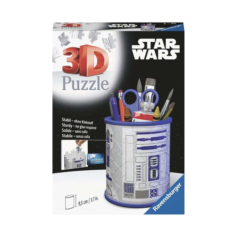 Ravensburger Puzzle 3D Pot à Crayons Star Wars A partir de 54 pièces numérotées à Assembler sans Colle Accessoires Inclus Hauteur 9 5 cm 11554 - vue 8