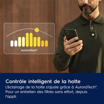 Hotte Décorative Murale Electrolux EFV729K – Aspiration Automatique, Classe A+ - vue 5
