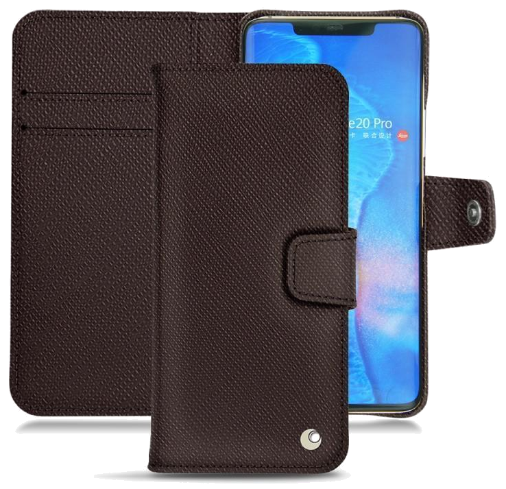 Housse cuir Huawei Mate 20 Pro - Rabat horizontal portefeuilleMarron