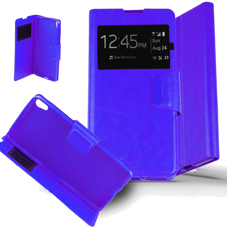 Etui Folio compatible Bleu Sony Xperia XA
