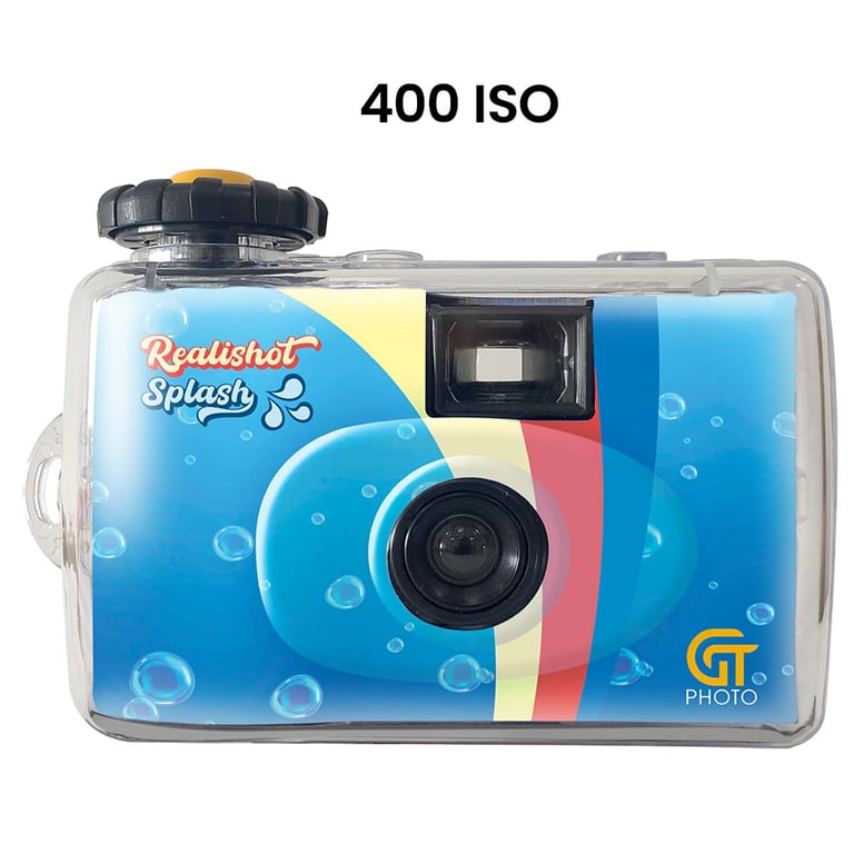 GT Photo GT27WP Realishot Splash Appareil Photo Jetable Étanche 35mm 27 Photos 4K Ultra HD Utilisation Sous 'Eau et en Extérieur Couleur Neuf - vue 2