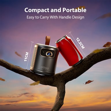 Vidéoprojecteur ETOE E3 Pro avec Google TV, 600 ANSI, 1080P Natif, Décodage 4K, Mise au point Automatique et Correction Keystone, Wi-Fi Double Bande et Audio 20W - Prise EU